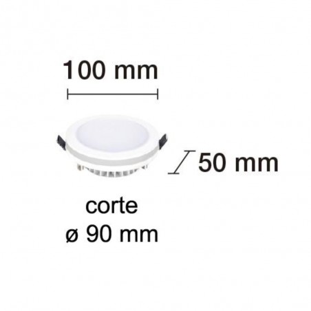 Downlight de plafond LED pour bains (10W)