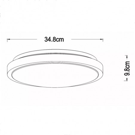 Plafonnier LED pour bains Dasher (18W)