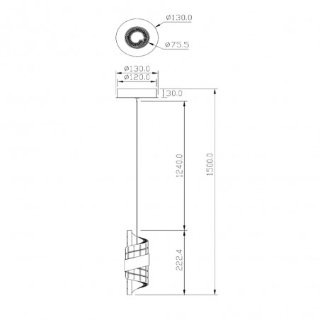 Suspension LED Kligande (9W)