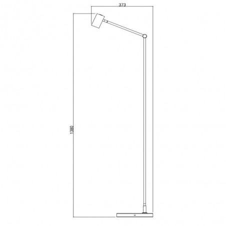 Lampadaire rechargeable LED Tipik Blanc (3W)