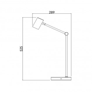 Lampe de bureau rechargeable LED Tipik Blanc (3W)