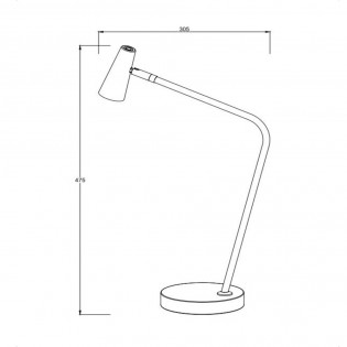 Lampe de bureau rechargeable LED Stirling (3W)