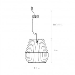 Lampe de plafond Nerida