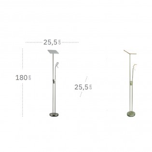 Lámpadaire LED Betelgeuse (18W+5W)