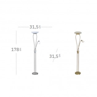 Lámpadaire LED Wolf (18W+5W)