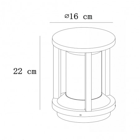 Borne de exterieur Cadix