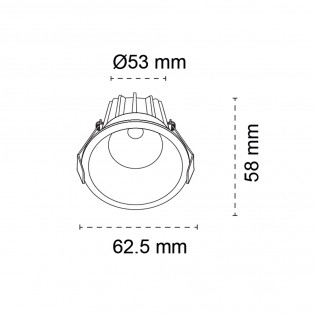 Encastré de plafond LED Samui CCT (8W)