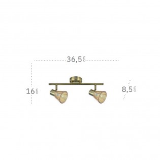 Réglette de plafond Cooper (2 Lumieres)