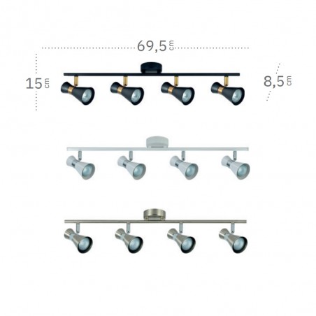 Réglette de plafond Maximo (4 Lumieres)