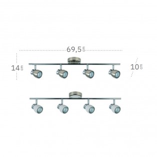 Réglette de plafond Chacho (4 Lumieres)