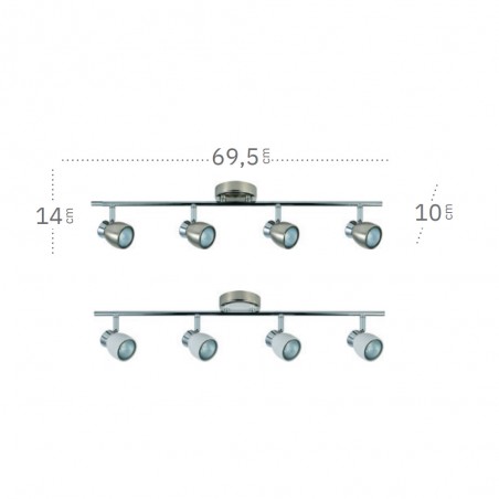 Réglette de plafond Chacho (4 Lumieres)