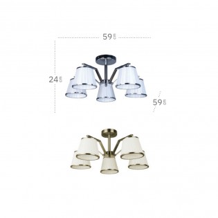 Lustre Trebol (5 Lumieres)