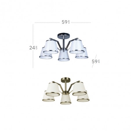 Lustre Trebol (5 Lumieres)