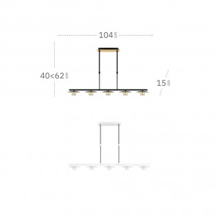 Lámpe de plafond LED Ciudad Del Cabo (30W)
