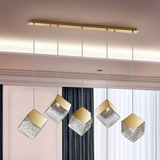 Regletté de suspension Priscila (5 lumieres)