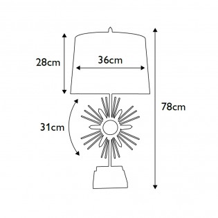Lampe á poser Sun King