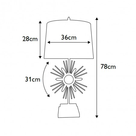 Lampe á poser Sun King