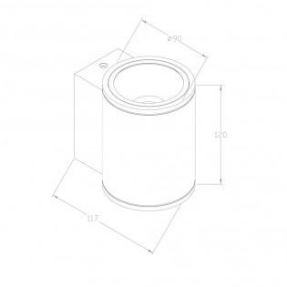 Applique Murale exterieur LED Shim (5W)