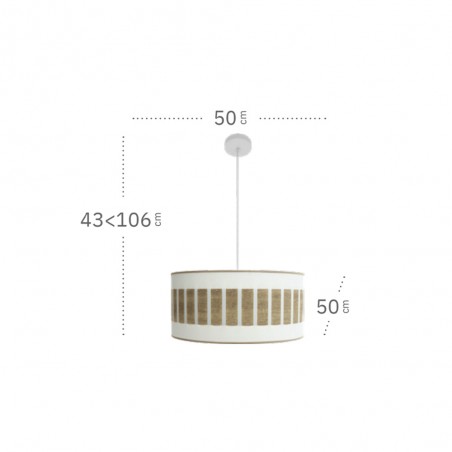 Lampe a suspension Ivanna (2 Lumieres)