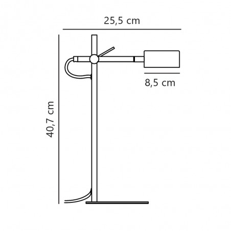 Lampe a poser á LED Clyde (4W)