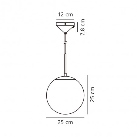 Lampe de plafond Grant 25