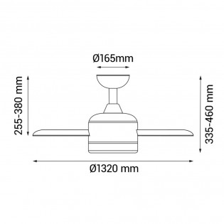 Ventilateur LED Robb CCT (24W)
