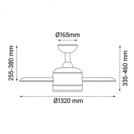 Ventilateur LED Robb CCT (24W)