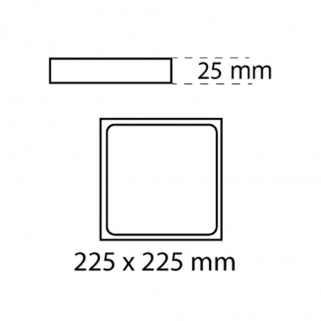 Downlight LED Kaju surface carrée (30W)