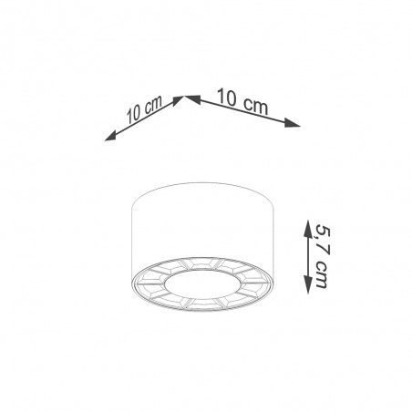Spot de plafond LED Dio (10W)