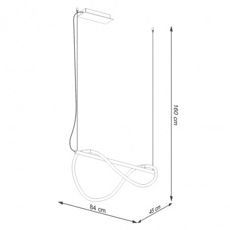 Lámpe a suspension LED Galakse (16W)