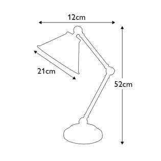 Lampe de bureau rétro Provence Element