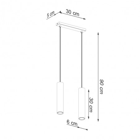 Réglette de plafond Lagos II