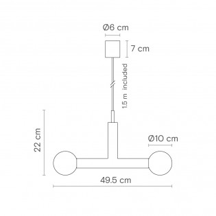Lampe de suspension Rigoberta Trio