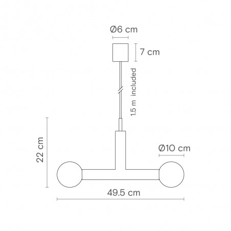 Lampe de suspension Rigoberta Trio