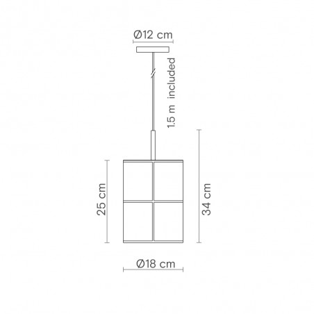 Lampe de plafond Rania 18