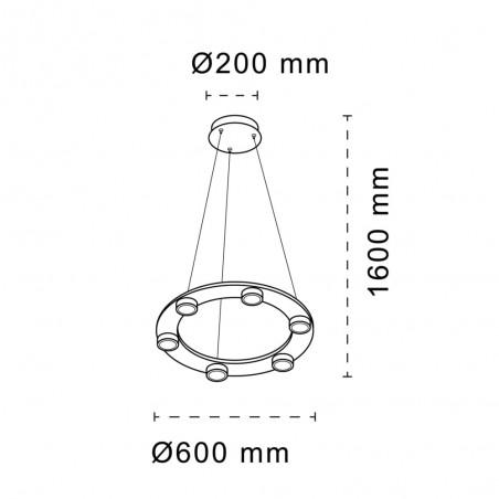 Lampe de plafond LED Selma (39W)