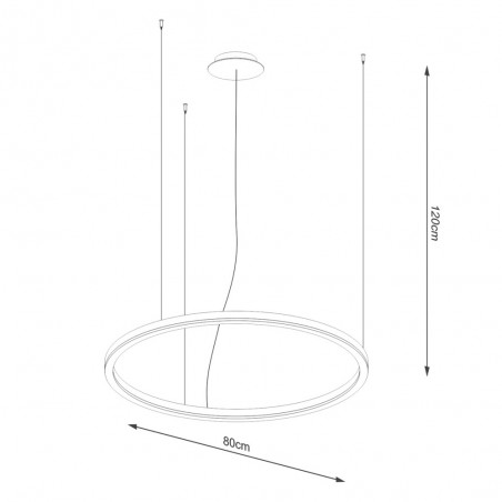 Lámpe a suspension LED Oda (48W)