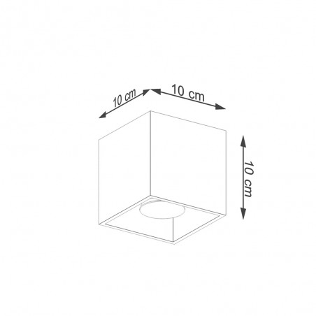 Spot de plafond Quad