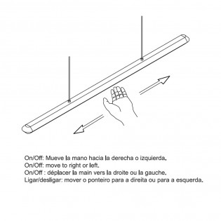 Suspension linéaire LED Mila Sensor (24W)