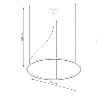 Lámpe a suspension LED Risa (76W)