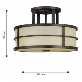 Plafónnier Fusion (3 Lumieres)
