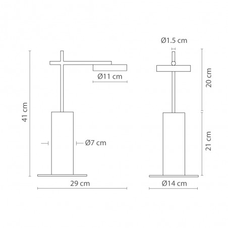 Lampe á poser LED Rafaela 3000K (6.5W)