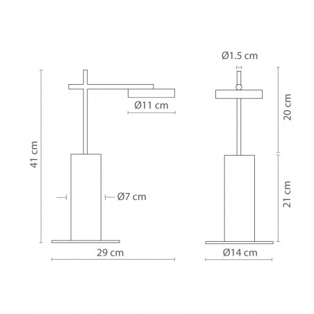 Lampe á poser LED Rafaela (6.5W)