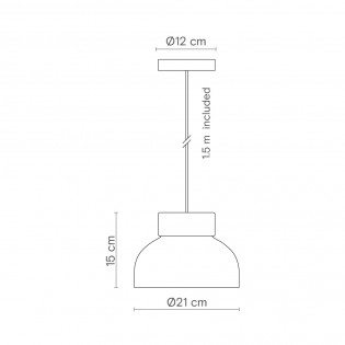 Lampe de plafond Reiko Plane
