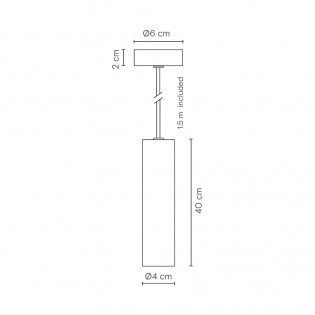 Lampe de suspension Rose 40