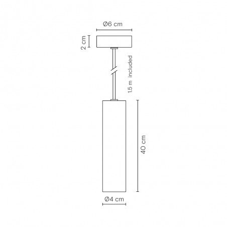 Lampe de suspension Rose 40