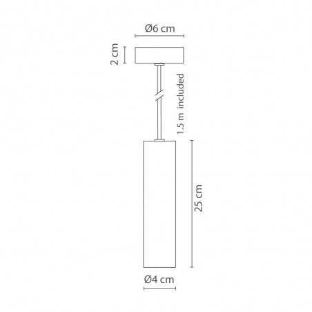 Lampe de suspension Rose 25