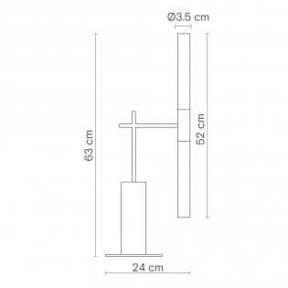 Lampe á poser LED Roos (2x6W)