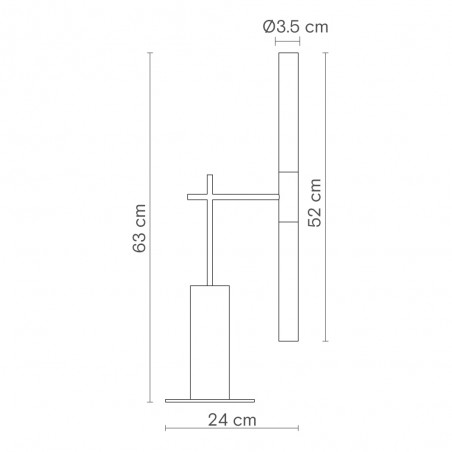 Lampe á poser LED Roos (2x6W)