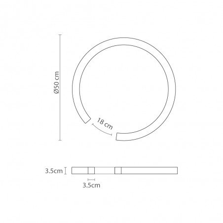 Plafonnier LED Roberta (20W)